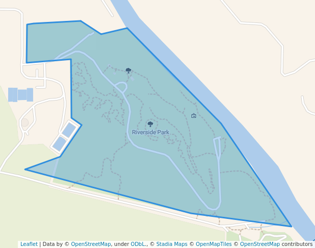walking in Riverside Park map in Searcy