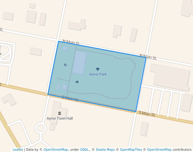 walking in Aynor Park map in Aynor