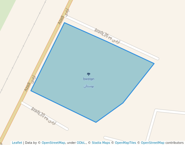 walking in بوستان map in Qaem Shahr