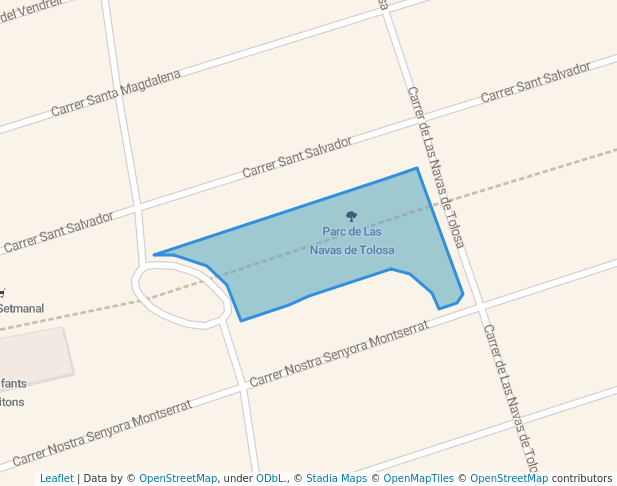 Parque Navas de Tolosa in Roda de Berà | Map and Routes