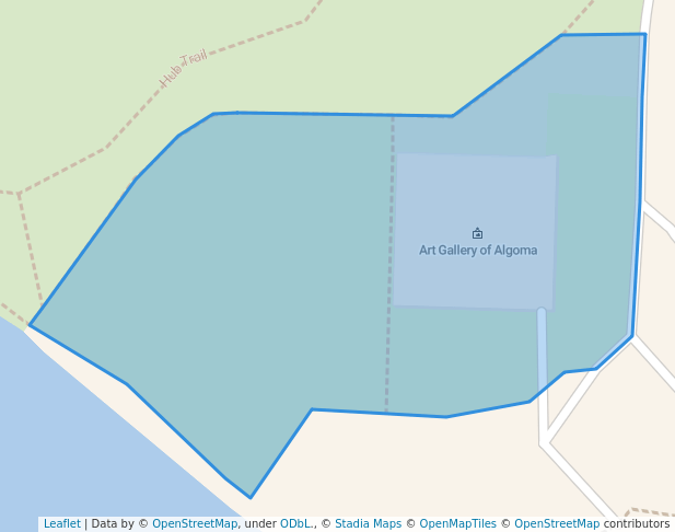 walking in Elsie Savoie Sculpture Park map in Sault Ste. Marie