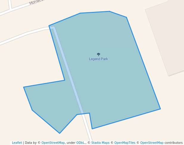 walking in Legend Park map in Orange