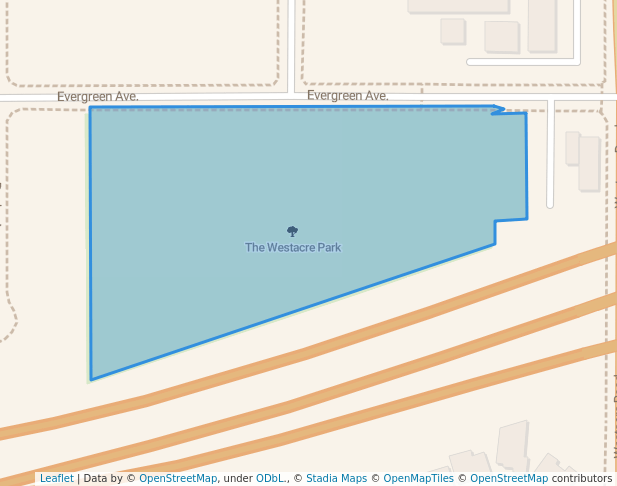 walking in The Westacre Park map in West Sacramento