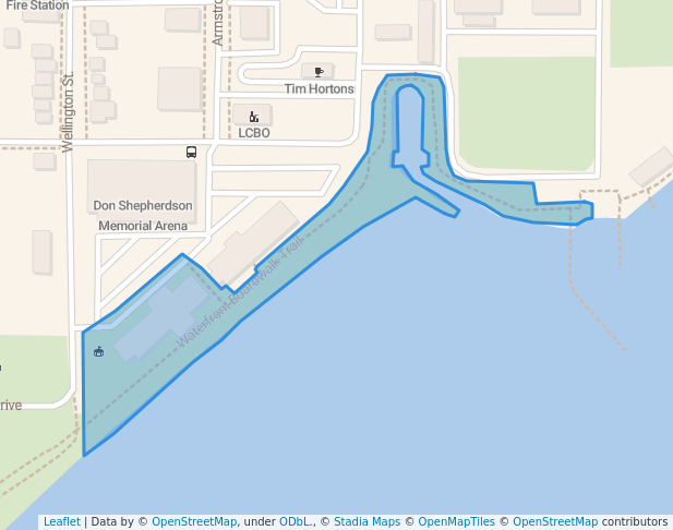 walking in New Liskeard Spur Line map in Temiskaming Shores