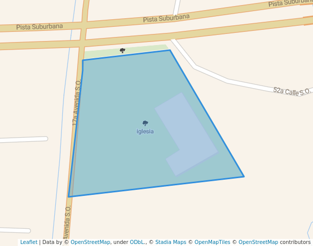 walking in iglesia map in Managua