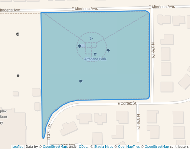 Altadena Park in Phoenix | Map and Routes