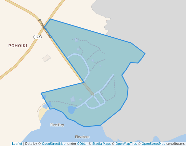 walking in Isaac Hale Beach Park map in Pāhoa