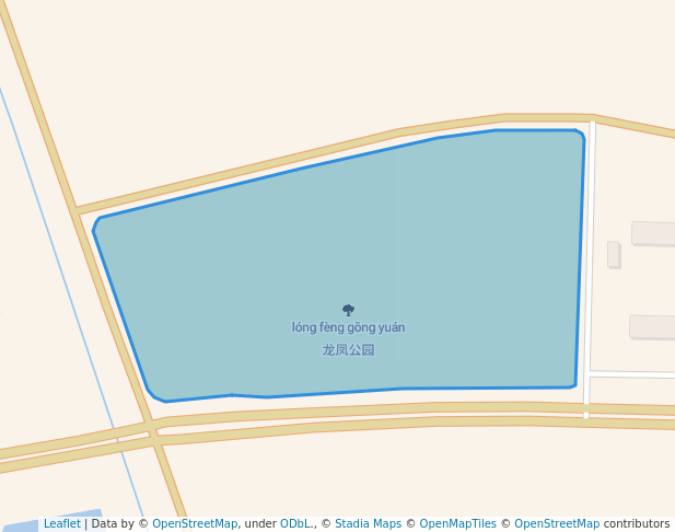 walking in 龙凤公园 map in Tianjin