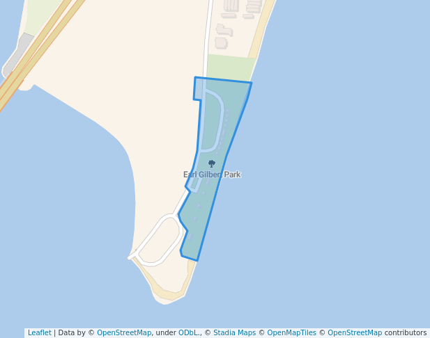 walking in Earl Gilbert Park map in Panama City