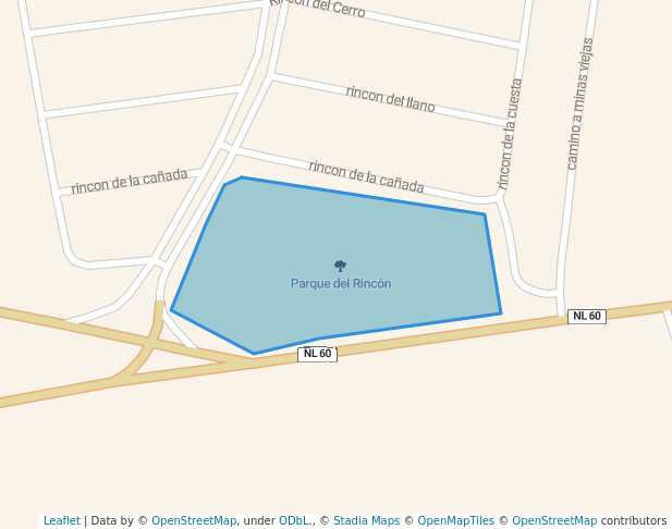 walking in Parque del Rincòn map in Carmen