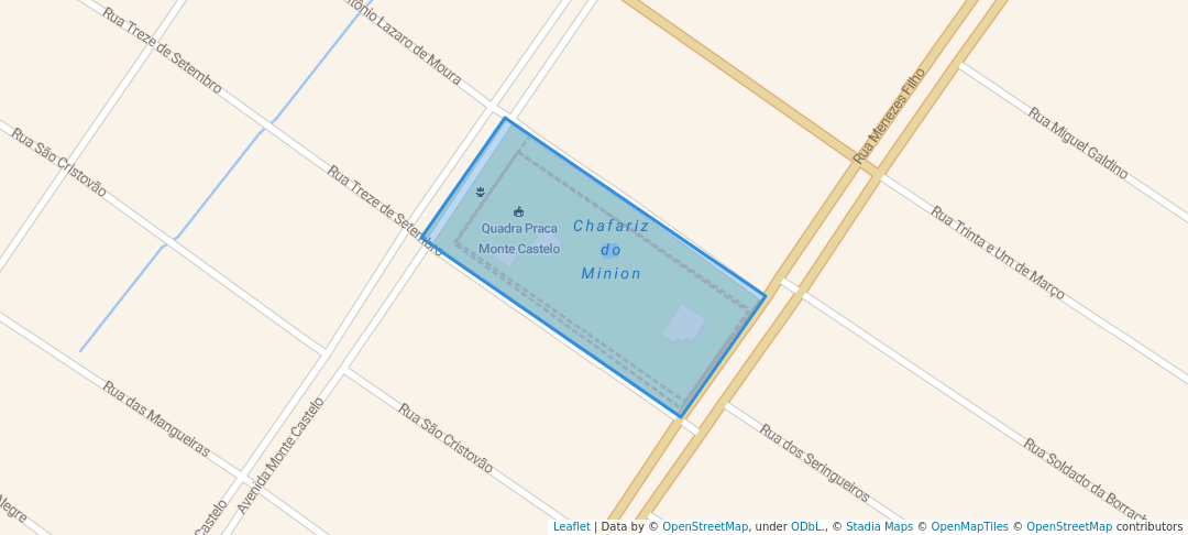 walking in Praça dos Migrantes map in Ji-Paraná