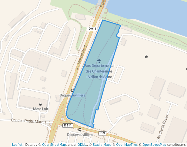 Parc Départemental des Chanteraines - Vallon de Seine