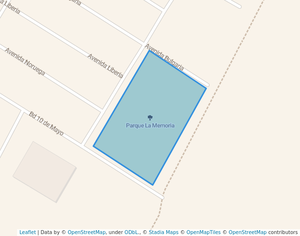 walking in Parque La Memoria map in Los Mochis
