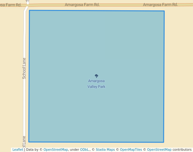 walking in Amargosa Valley Park map in Amargosa Valley