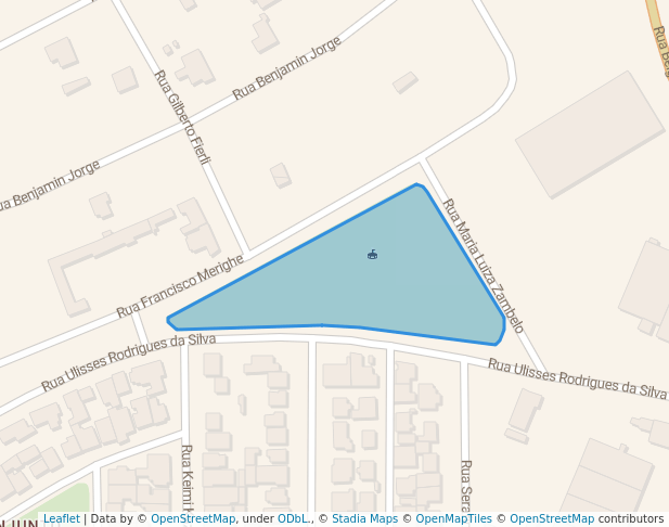 walking in Praça Diogenes Pomposo Falcão map in Londrina