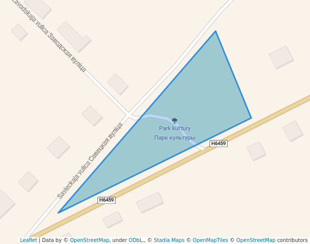 walking in Парк культуры map in Neman