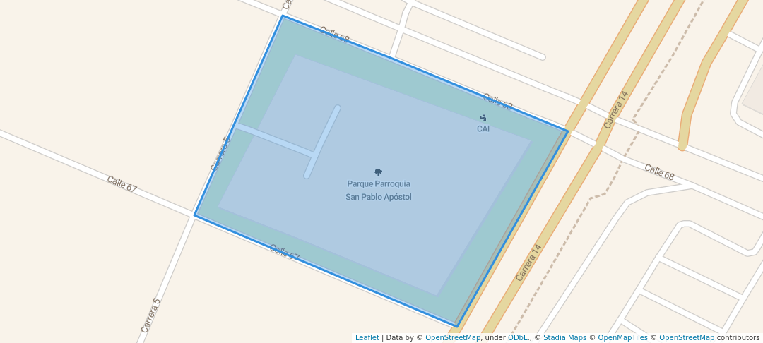 walking in Parque Parroquia San Pablo Apóstol map in Montería