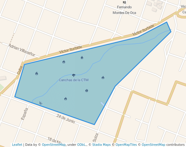 walking in Canchas de la CTM map in Puerto Vallarta
