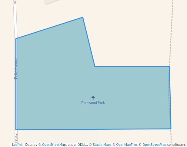 walking in Parkwood Park map in Stevens Point