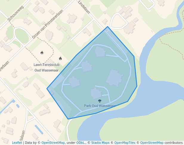 walking in Park Oud Wassenaar map in Wassenaar