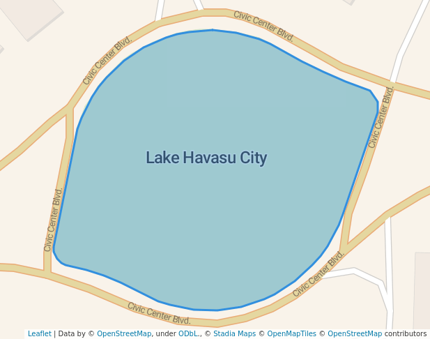 walking in Wheeler Park map in Lake Havasu City