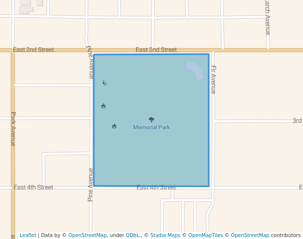 walking in Memorial Park map in Whitefish
