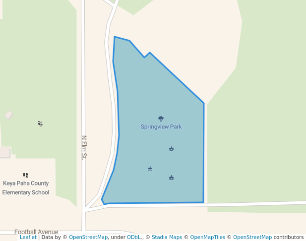 walking in Springview Park map in Springview