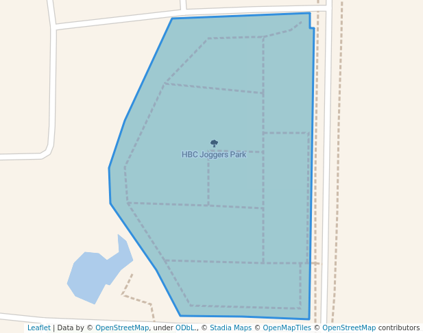 walking in HBC Joggers Park map in Sanquelim