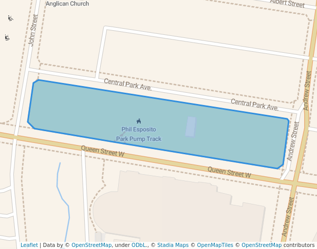 walking in Phil Esposito Park map in Sault Ste. Marie