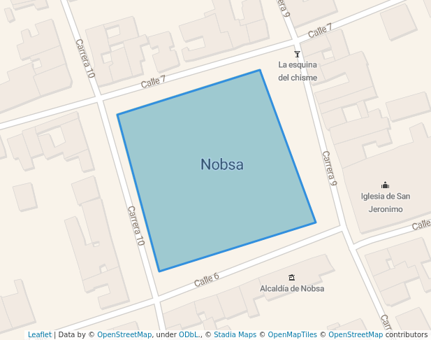 walking in Plaza Principal map in Nobsa