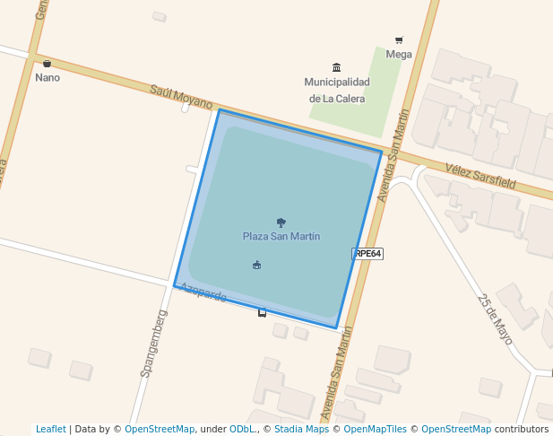 Plaza San Martín in La Calera | Map and Routes
