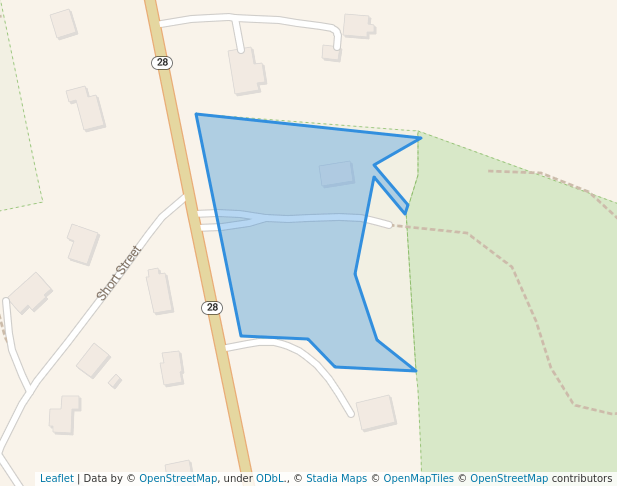 walking in Mattera Conservation Area map in Reading