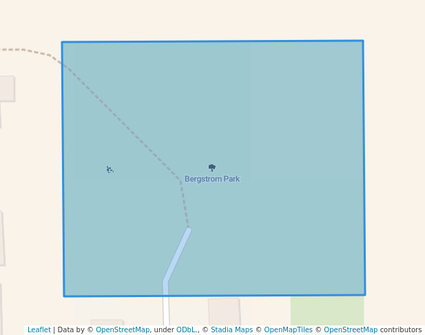 walking in Bergstrom Park map in Junction City