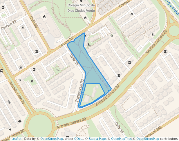 walking in Alameda Hortalizas 4 map in Soacha