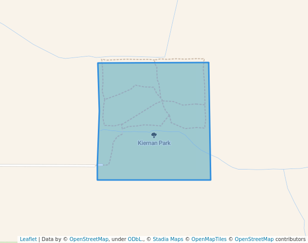 walking in Kiernan Park map in Genoa