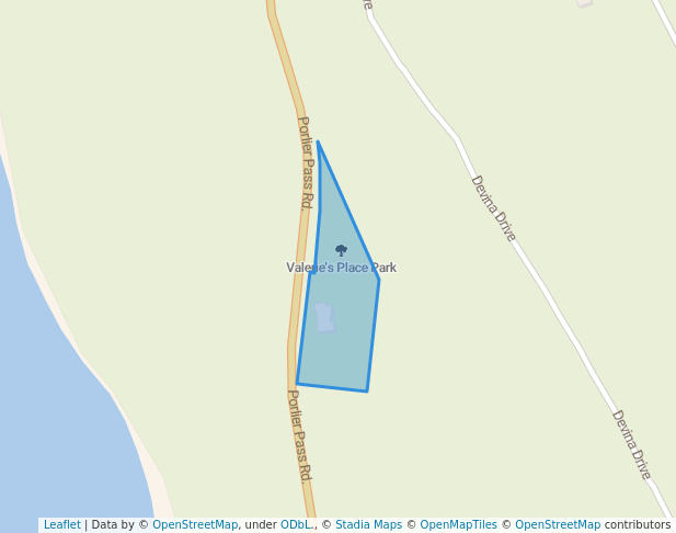 walking in Valerie's Place Park map in Galiano Island