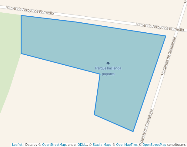 walking in Parque hacienda popotes map in Tepatitlán de Morelos