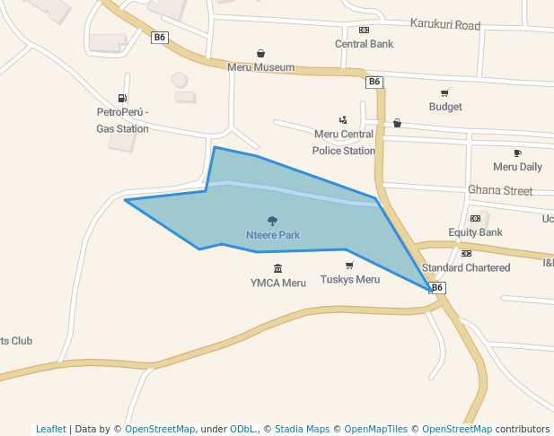 Nteere Park in Meru | Map and Routes