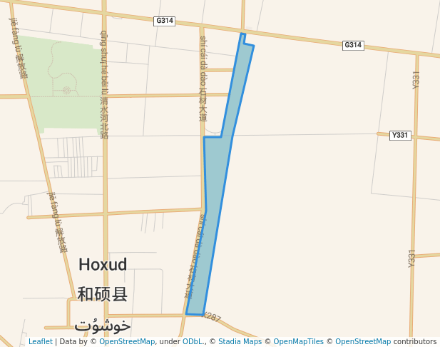 walking in 滨河公园 map in Ba Yin Guo Leng Meng Gu Zi Zhi Zhou