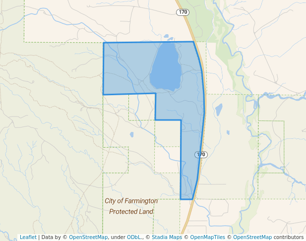 walking in Jackson Lake Wildlife Area map in Farmington