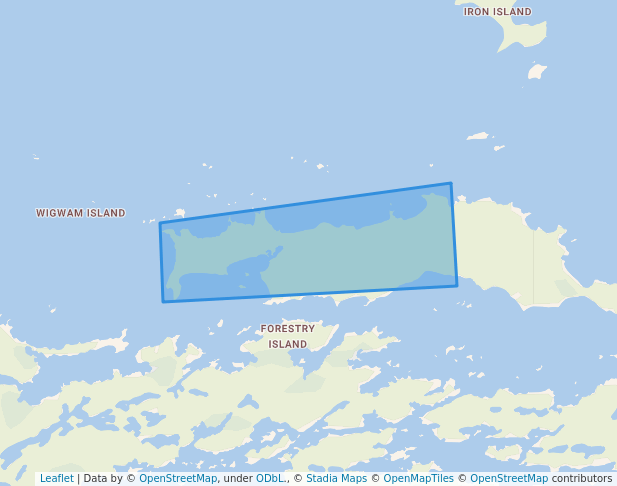 walking in West Sandy Island Provincial Park map in West Nipissing