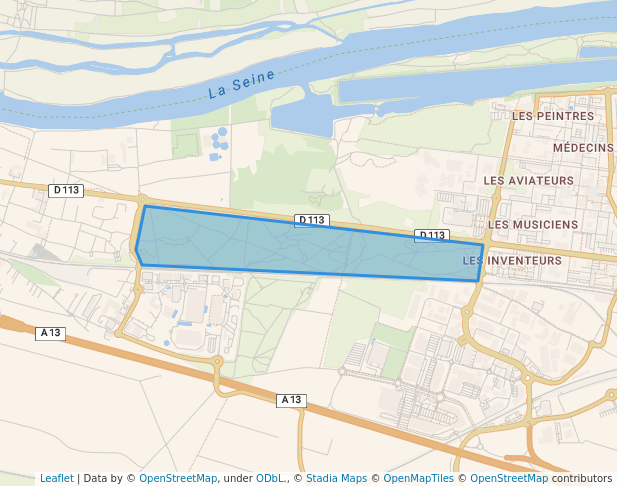 walking in Bois de la Butte Verte map in Mantes-la-Jolie