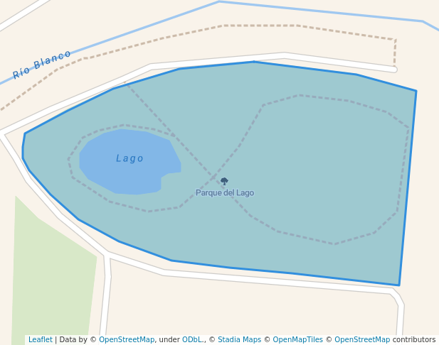 walking in Parque del Lago map in Zapopan