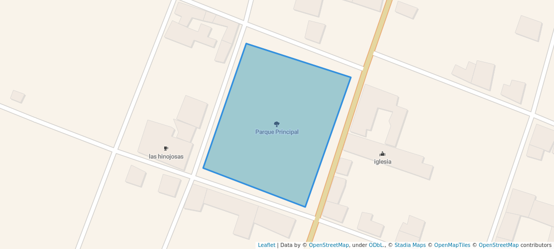 walking in Parque Principal map in Oicatá