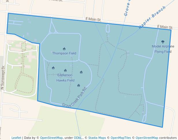 walking in Graham Park map in Union City