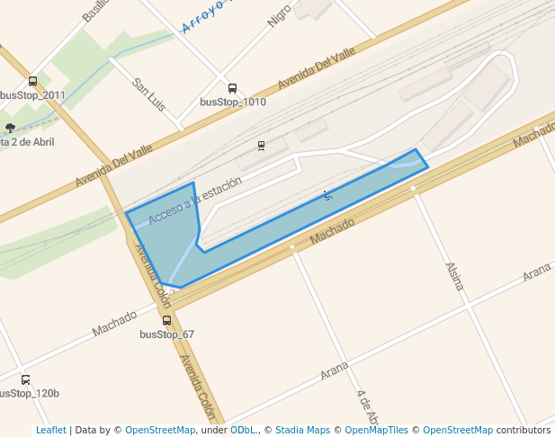 walking in Plaza Osvaldo Soriano map in Tandil