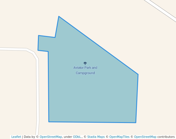 walking in Aviator Park and Campground map in Tehachapi