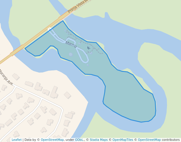 walking in River Park Marina map in Port St. Lucie