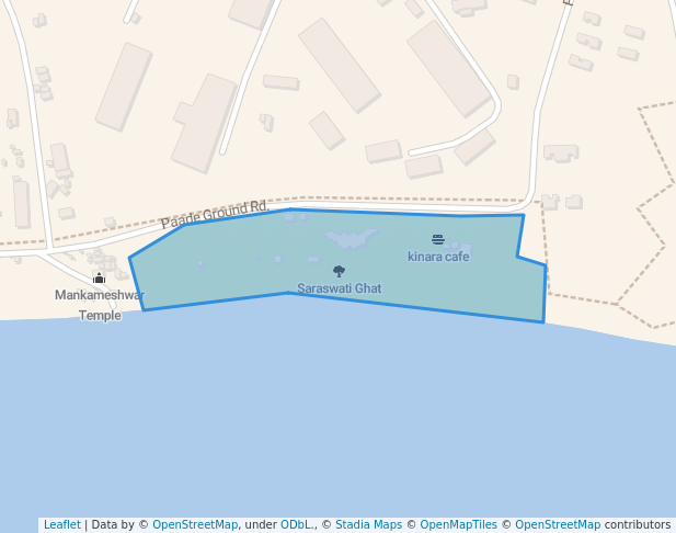 walking in Saraswati Ghat map in Prayagraj