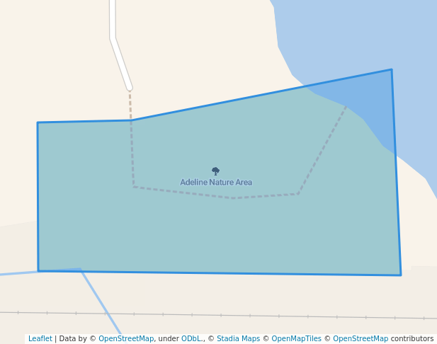 walking in Adeline Nature Area map in Golden Valley